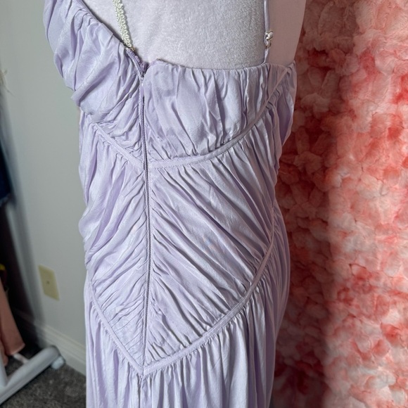 Trina Turk Lavender Maxi Habotai Dress 🪻🤍 - Picture 8 of 11